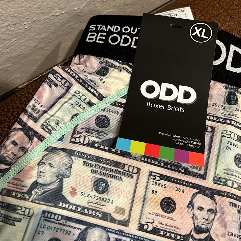 Odd Boxer Briefs Premium All The Money on these Cool Men Underwear Lightweight!